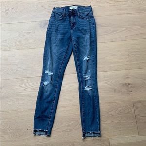 High rise ankle jeggings